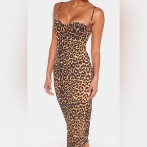 PrettyLittleThing Leopard Print Maxi Dress